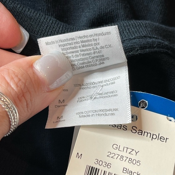 Kansas Jayhawks Glitzy Icon Officially Licensed Short Sleeve T-Shirt Women’s M - Picture 11 of 12